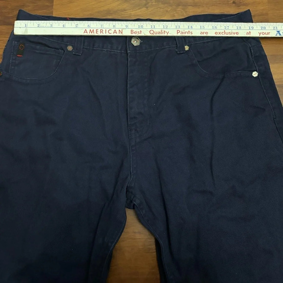 Southpole Y2K Relaxed Fit Dark Navy Jeans Straight Leg Baggy Skater Size 42x32 - Picture 6 of 12